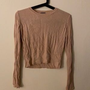 Topshop crop knit Top